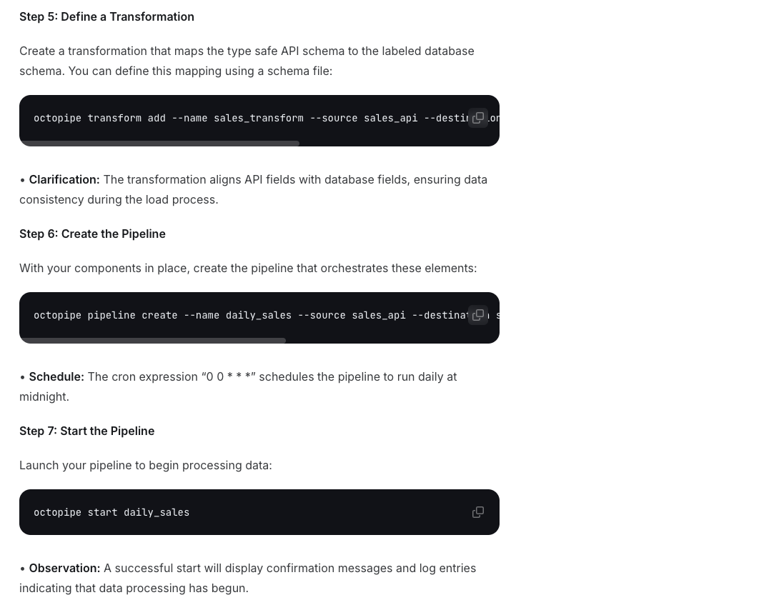 Octopipe's CLI